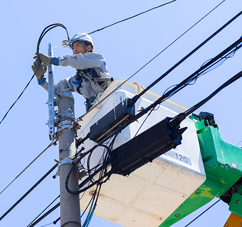 配電線工事